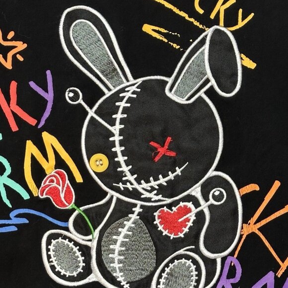 🌟 NWOT — BKYS Lucky Charm Doodle Tee — Men’s Large — Black Graphic T-Shirt 🌟 - Picture 6 of 11